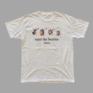 White - National Geographic Beetles Tee